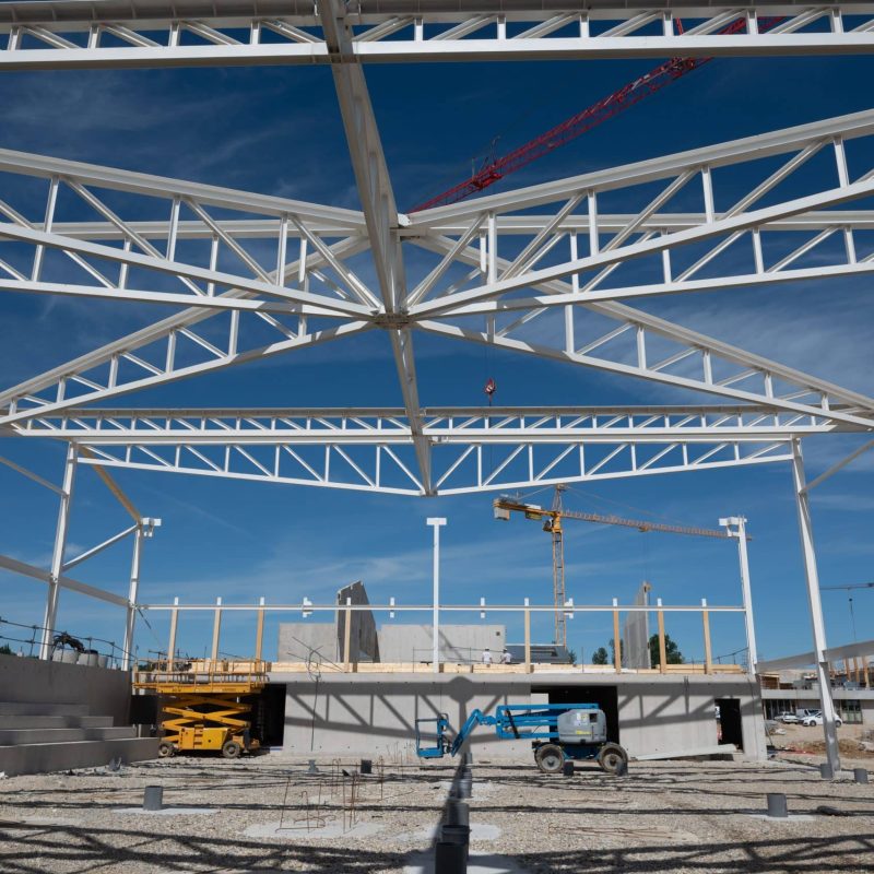 Travaux d'enveloppe et structure du bâtiment collège Saint Donat sur l'Herbasse